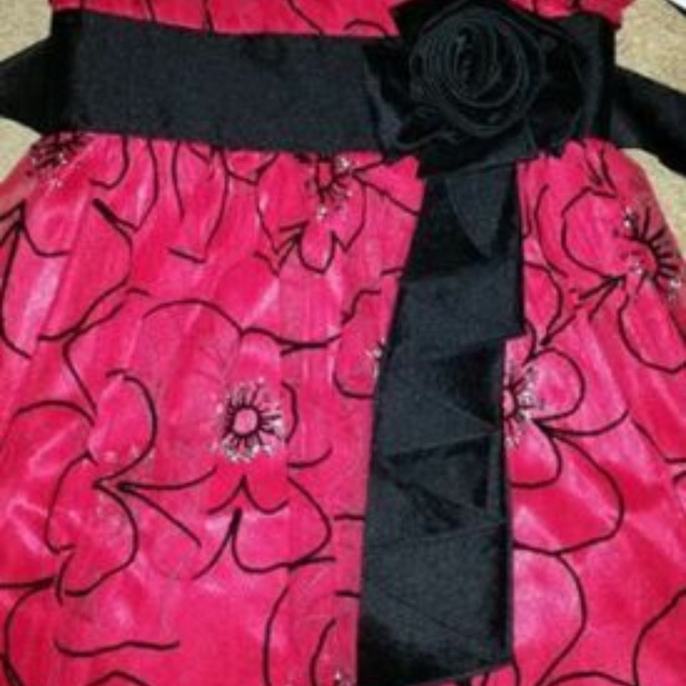 Gorgeous red and black girls dress size 7 - NWT - Picture 3 of 3